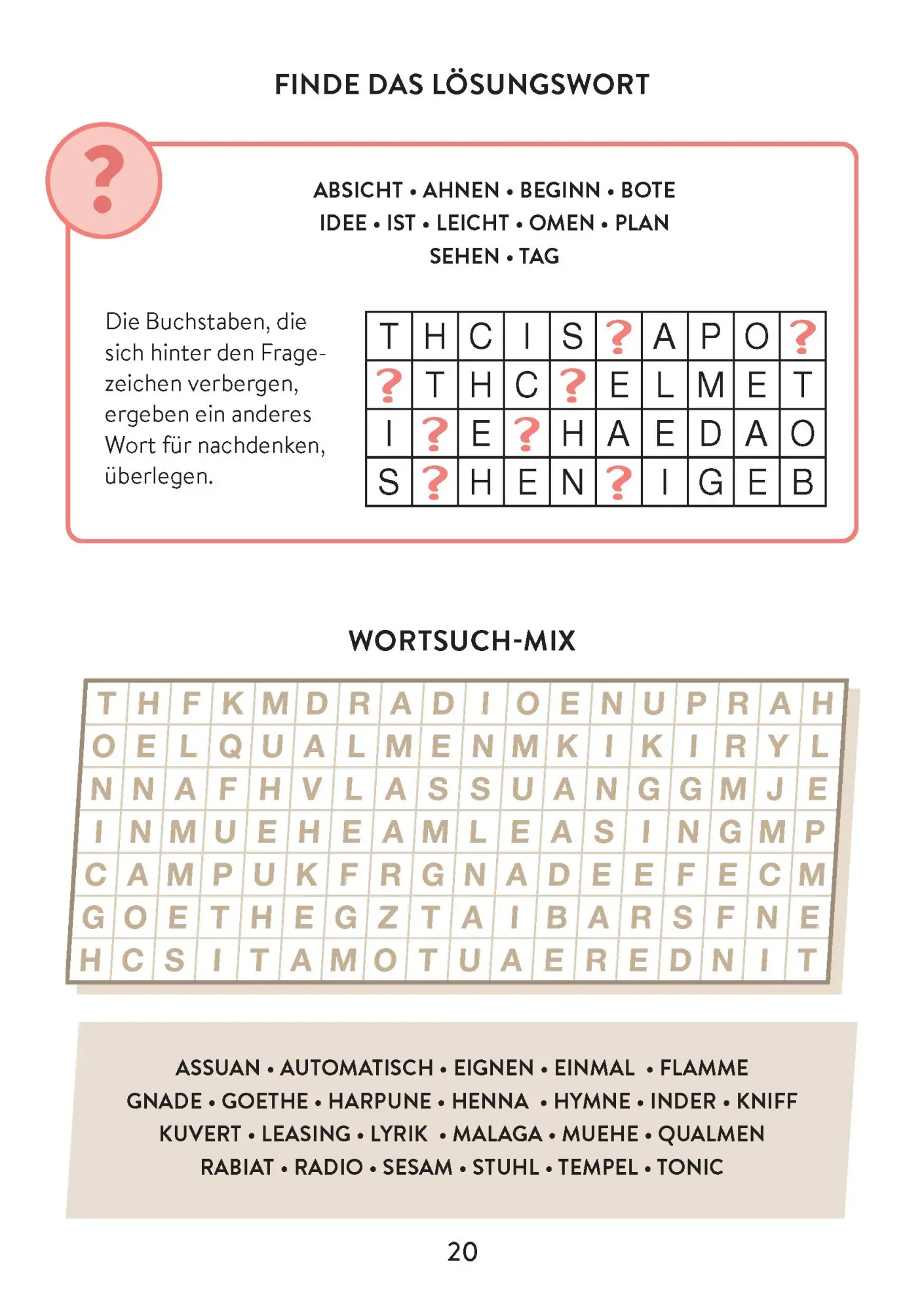 Bild: 9783987640230 | Wortsuchrätsel . bunt und abwechslungsreich | pen2nature | Taschenbuch
