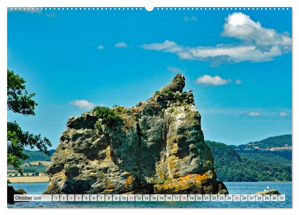 Bild: 9783457670330 | Bolsenasee Smaragd im Latium (hochwertiger Premium Wandkalender...