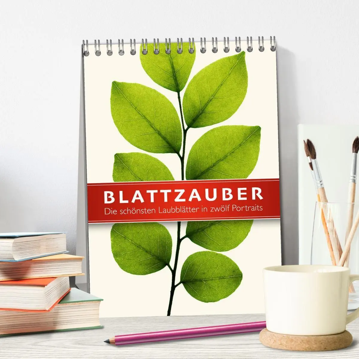 Bild: 9783569850330 | Blattzauber (Tischkalender 2027 DIN A5 hoch), CALVENDO Monatskalender
