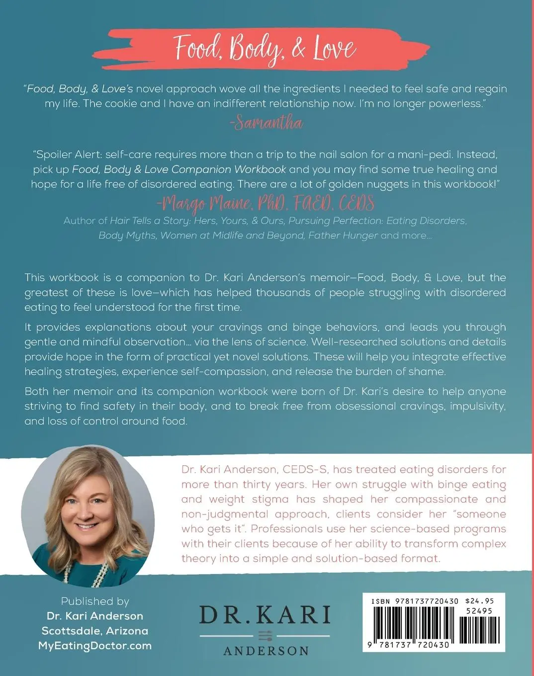 Rückseite: 9781737720430 | Food, Body, &amp; Love Companion Workbook | Kari Anderson | Taschenbuch