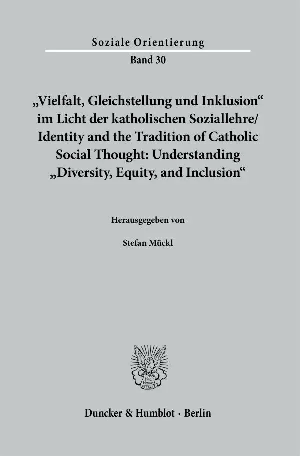 Cover: 9783428190430 | »Vielfalt, Gleichstellung und Inklusion« im Licht der katholischen...
