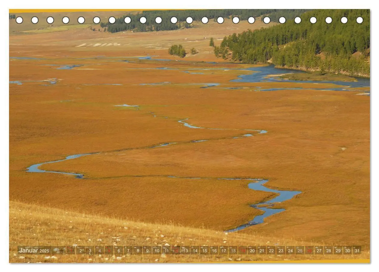Bild: 9783435570430 | Mongolei - weites Land (Tischkalender 2025 DIN A5 quer), CALVENDO...