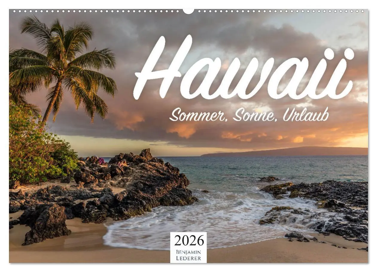 Cover: 9783457730430 | Hawaii - Sommer, Sonne, Urlaub (Wandkalender 2026 DIN A2 quer),...