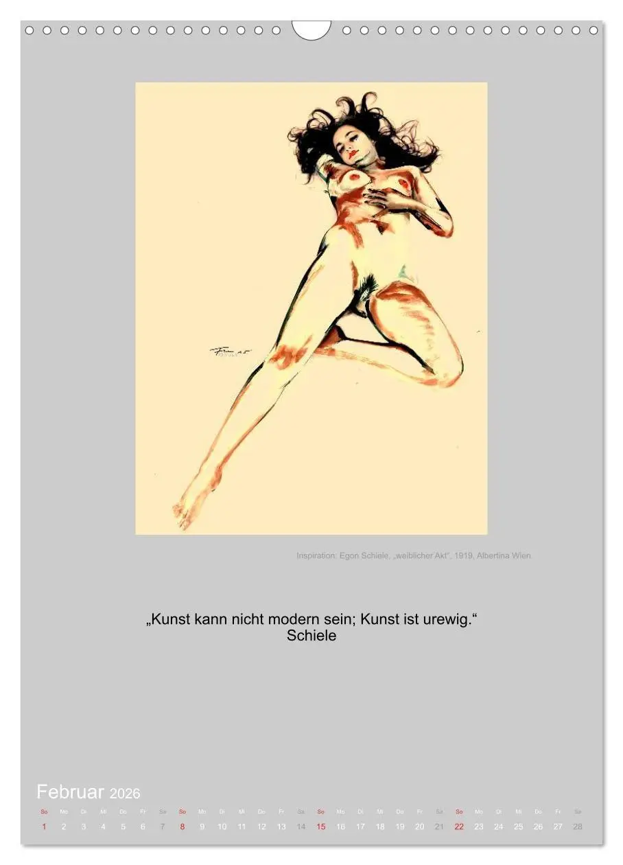 Bild: 9783516440430 | EROTISCHE BODYPAINTING ZITATE - HOMMAGE AN KLIMT, SCHIELE UND...
