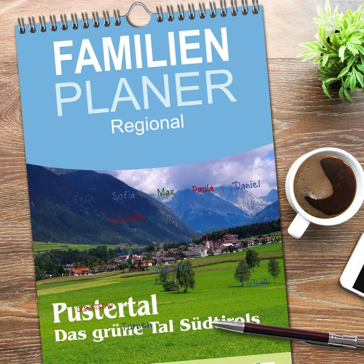 Bild: 9783516510430 | Familienplaner 2026 - Pustertal - Das grüne Tal Südtirols mit 5...