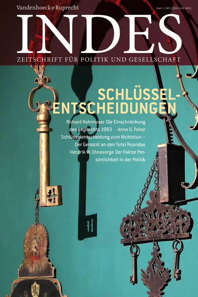 Cover: 9783525800430 | Schlüsselentscheidungen | Frank Decker | Taschenbuch | 128 S. | 2025
