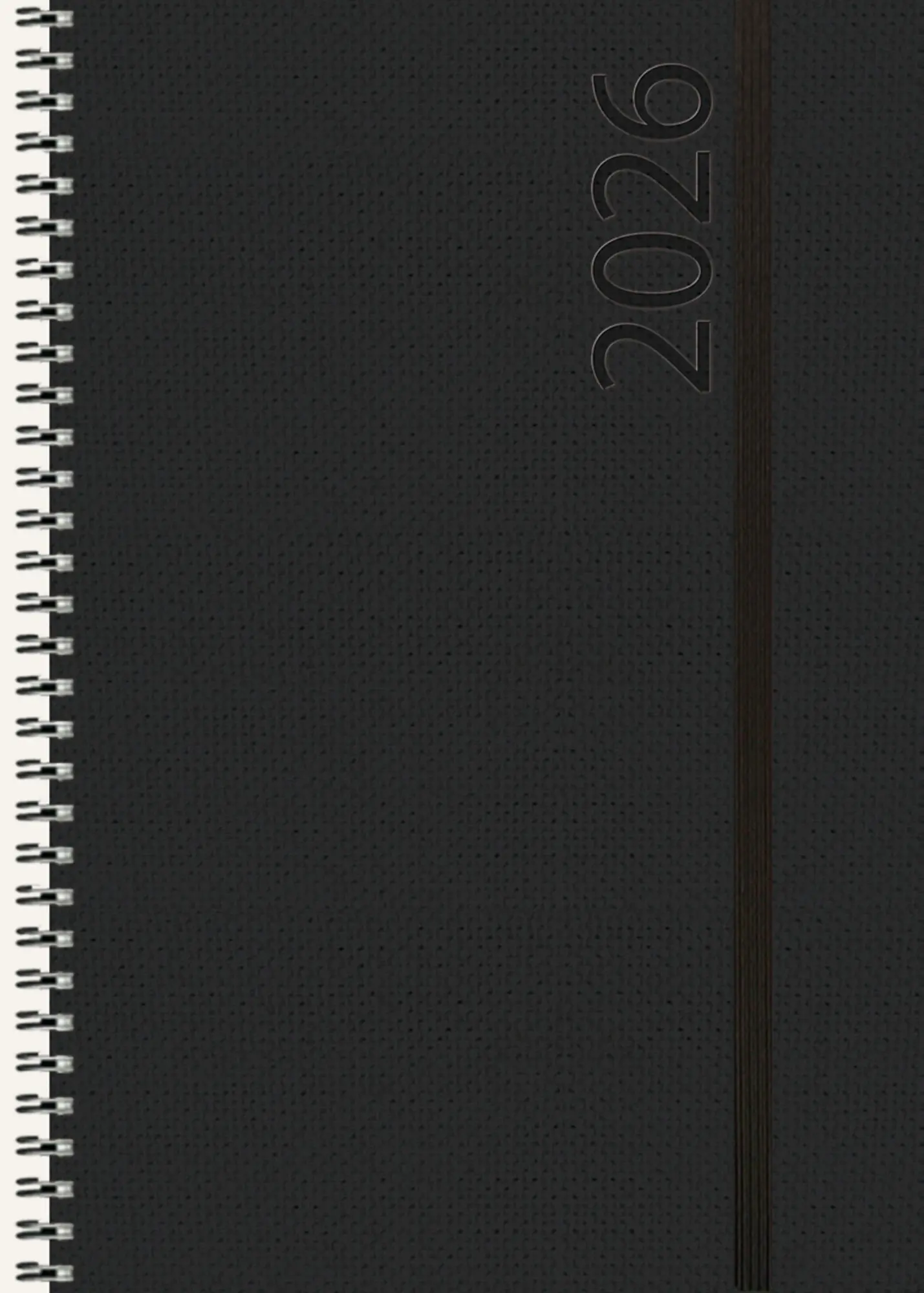 Cover: 9783731890430 | Buchkalender Wochentimer Spirale schwarz 2026 | Verlag Korsch | 128 S.