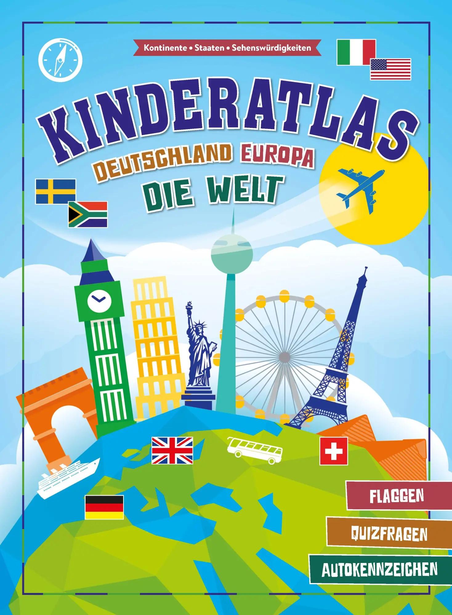 Cover: 9783849940430 | Kinderatlas Deutschland, Europa, die Welt | Verlag | Taschenbuch