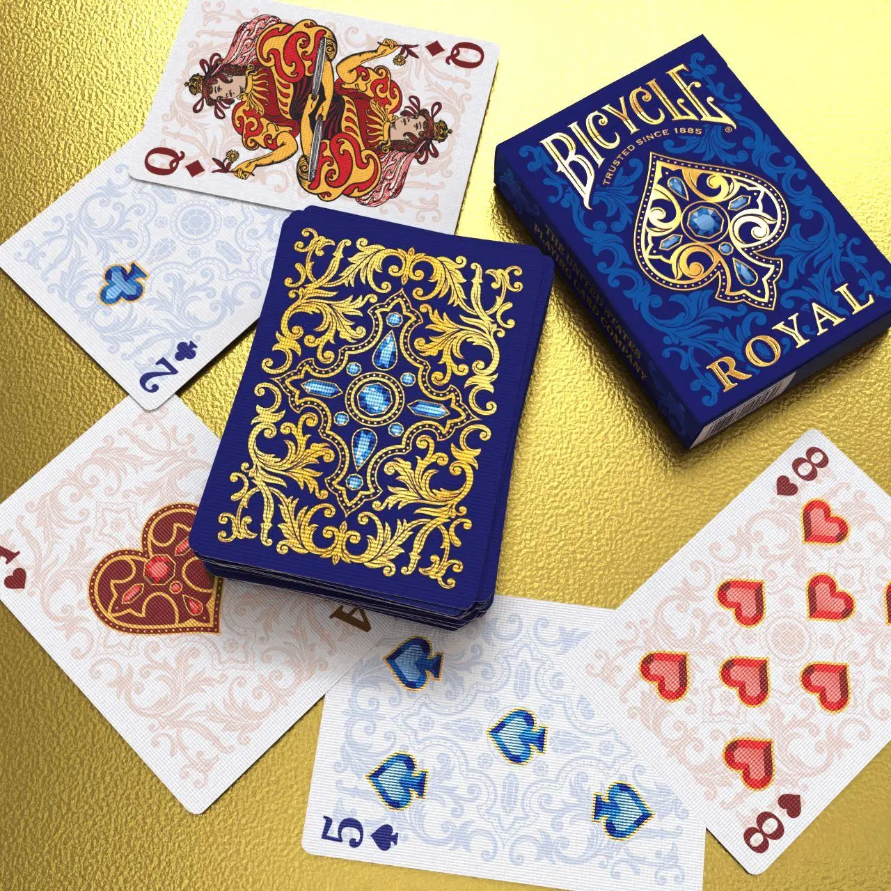 Bild: 73854100530 | Bicycle Royal, Spielkarten 54 Blatt (inkl. 2 Joker), Pokerkarten,...