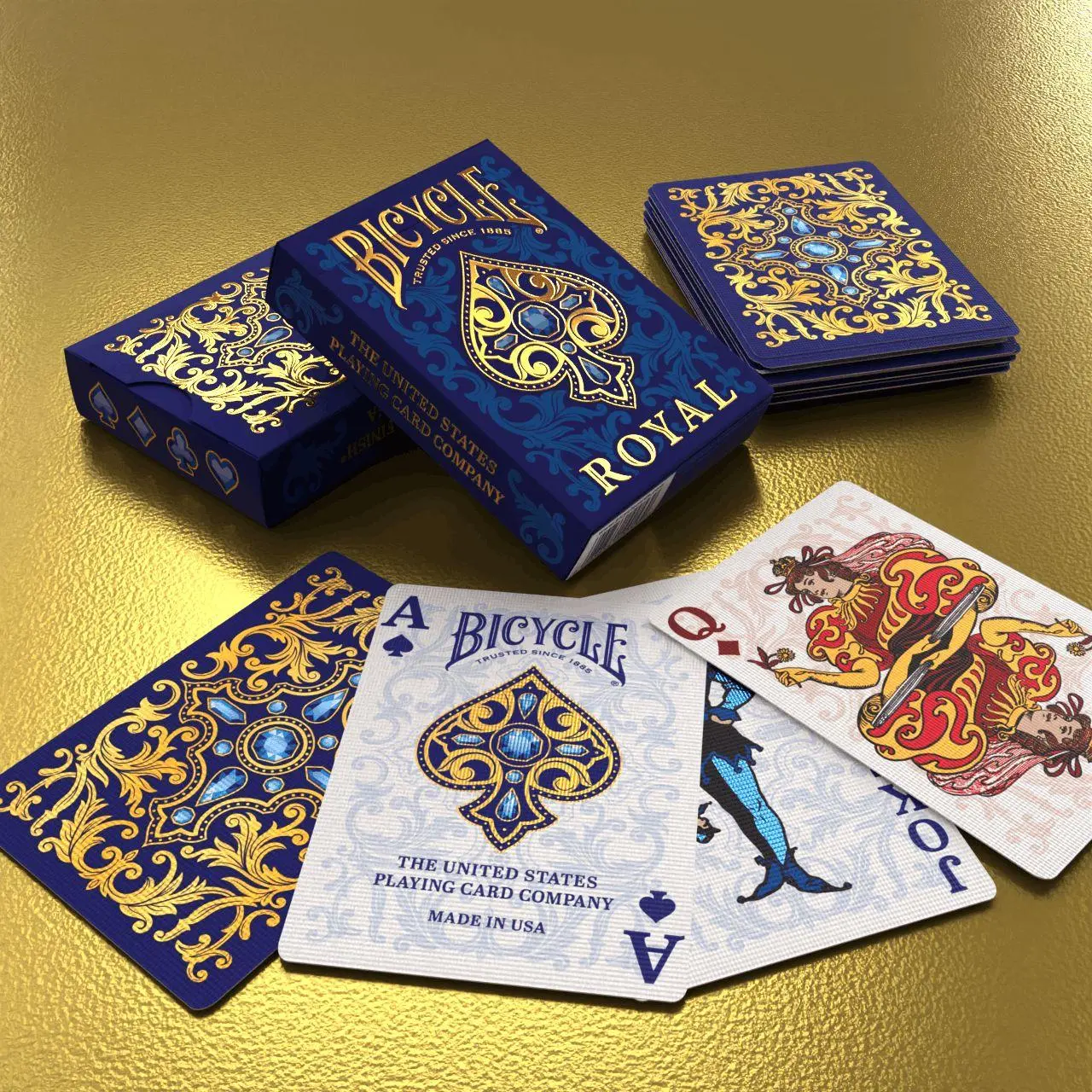 Bild: 73854100530 | Bicycle Royal, Spielkarten 54 Blatt (inkl. 2 Joker), Pokerkarten,...