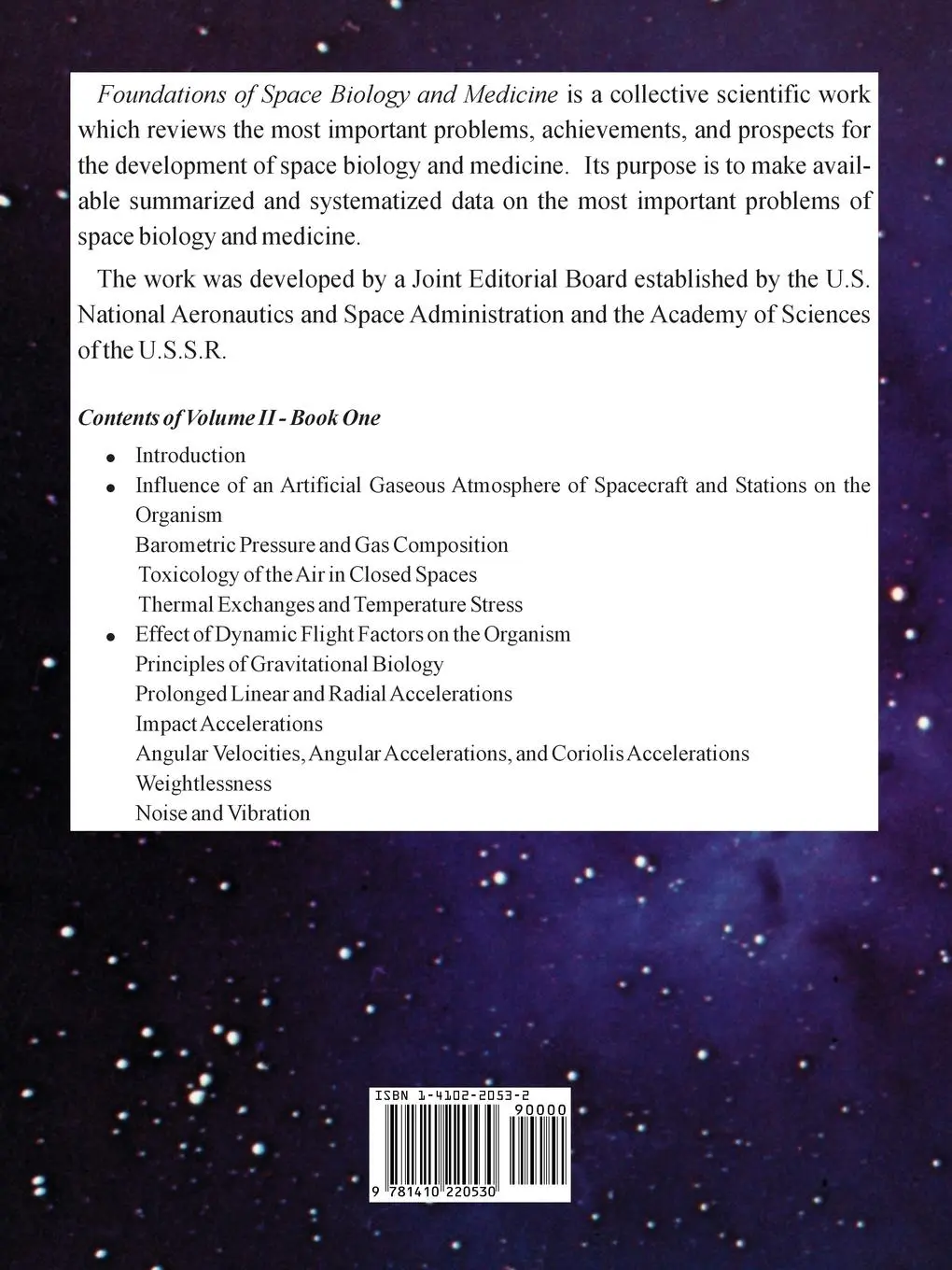 Rückseite: 9781410220530 | Foundations of Space Biology and Medicine | Nasa | Taschenbuch | 2005