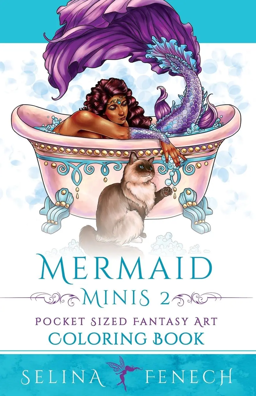 Cover: 9781922390530 | Mermaid Minis 2 - Pocket Sized Fantasy Art Coloring Book | Fenech