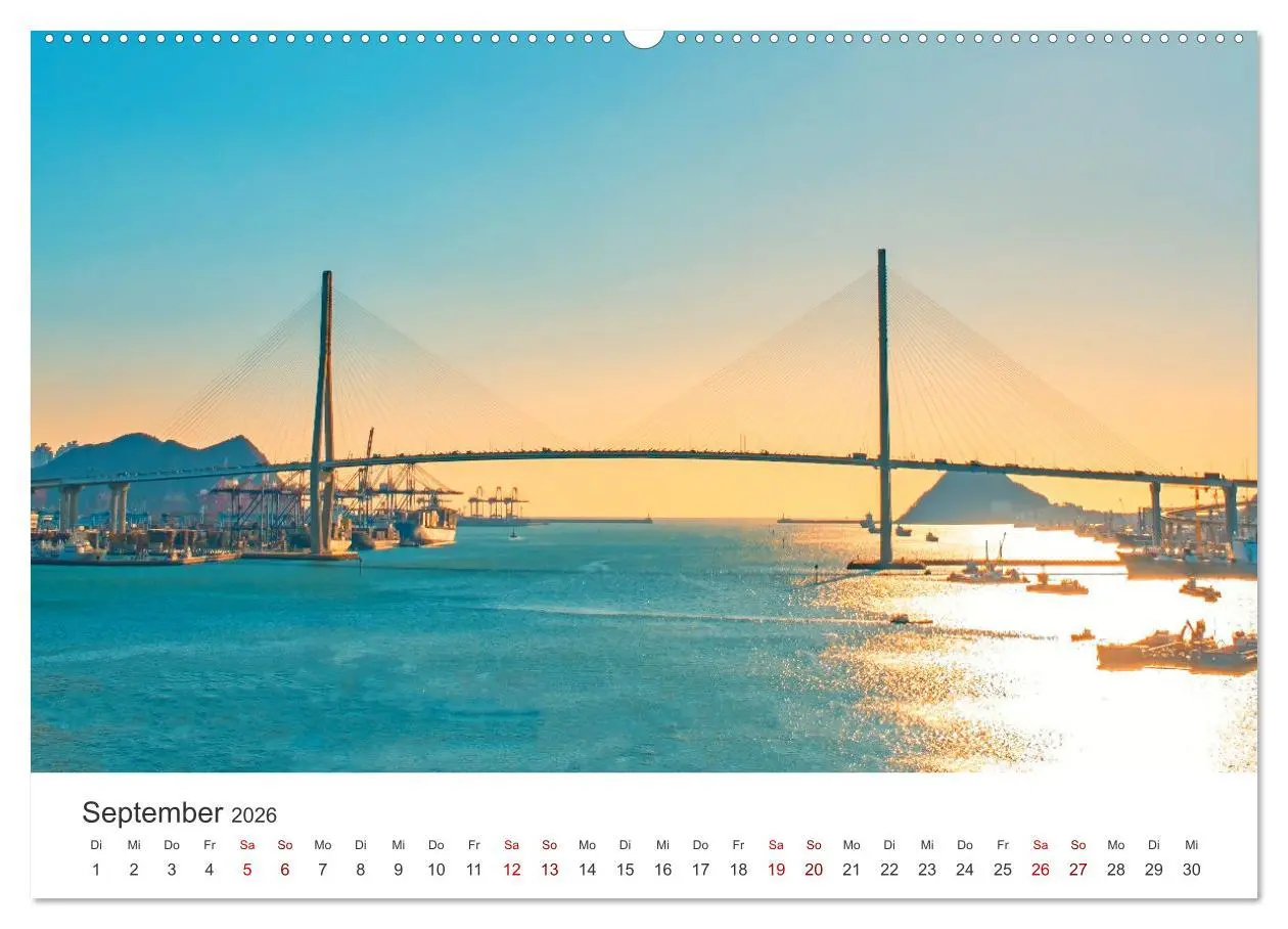 Bild: 9783457410530 | Busan - Hafenstadt in Südkorea (Wandkalender 2026 DIN A2 quer),...