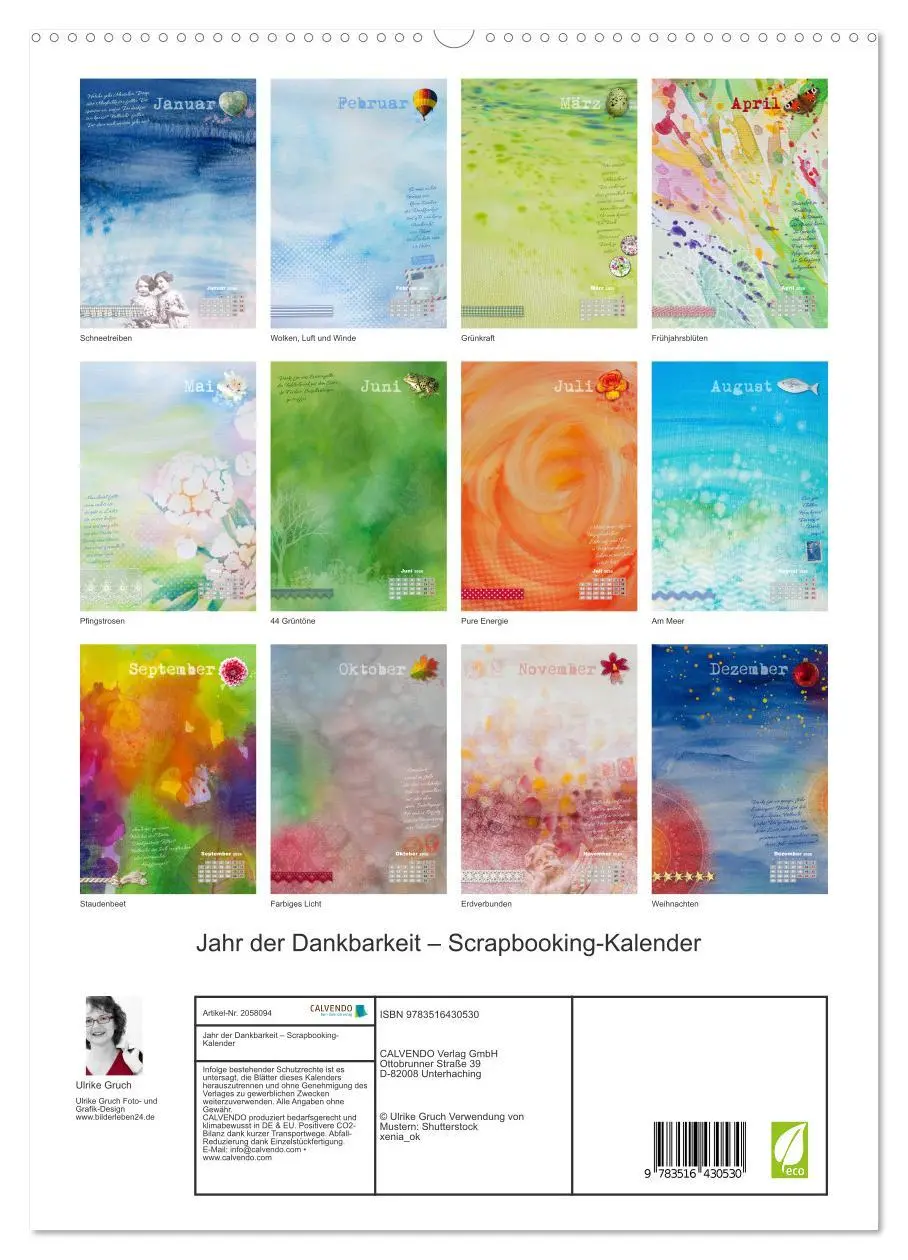 Bild: 9783516430530 | Jahr der Dankbarkeit - Scrapbooking-Kalender (hochwertiger Premium...