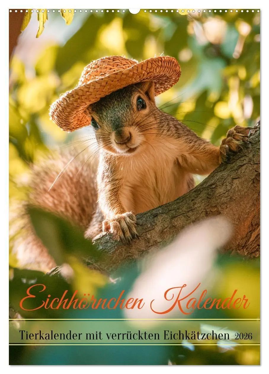 Cover: 9783516670530 | Eichhörnchen Kalender - Tierkalender mit verrückten Eichkätzchen...