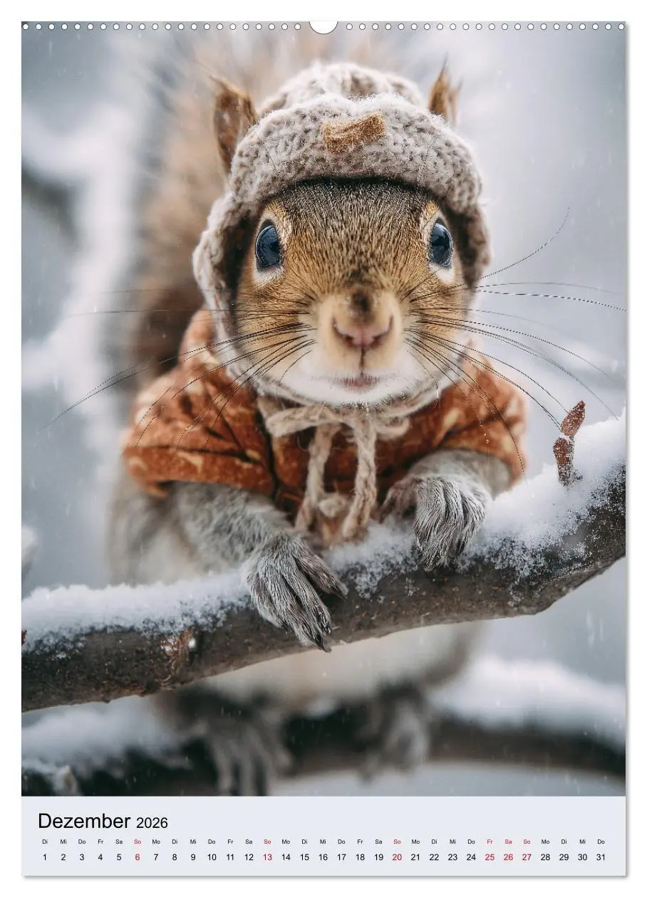 Bild: 9783516670530 | Eichhörnchen Kalender - Tierkalender mit verrückten Eichkätzchen...