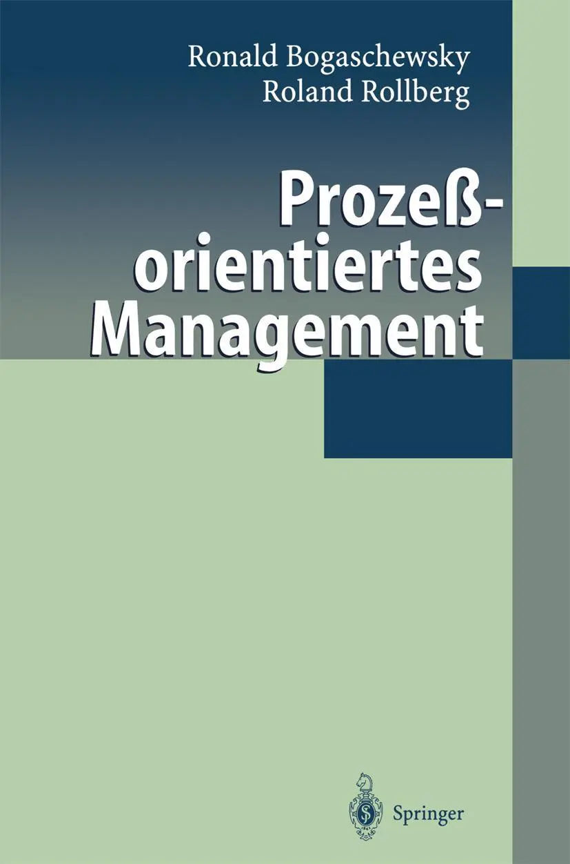 Cover: 9783540640530 | Prozeßorientiertes Management | Ronald Bogaschewsky (u. a.) | Buch | x