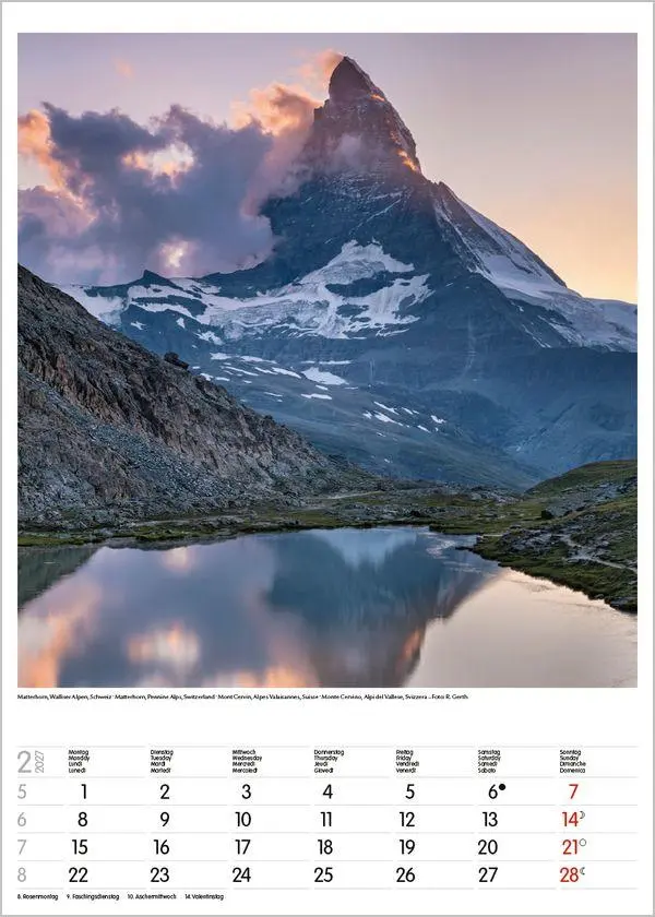 Bild: 9783819300530 | Alpen 2027 | Wandkalender mit Fotos von den Alpen. Format 30 x 42 cm.