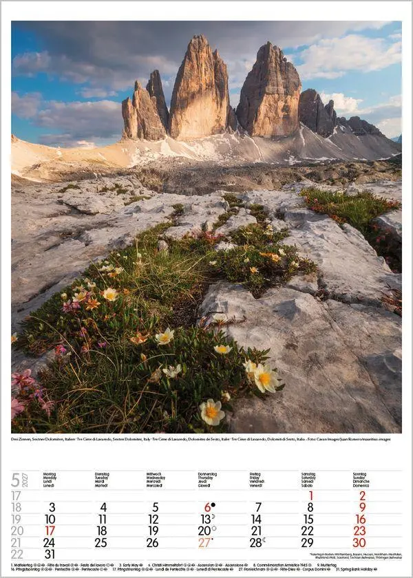 Bild: 9783819300530 | Alpen 2027 | Wandkalender mit Fotos von den Alpen. Format 30 x 42 cm.