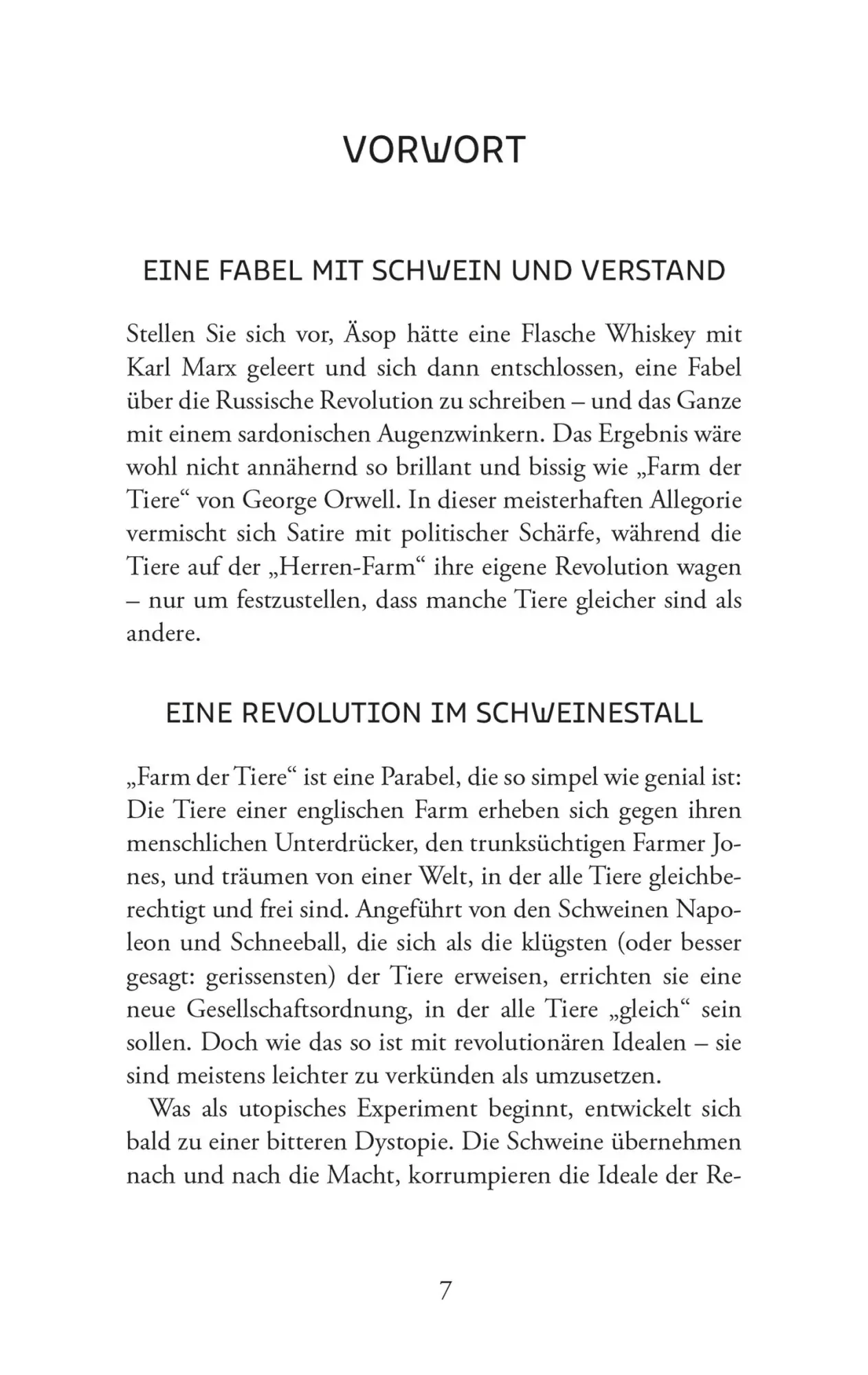 Bild: 9783965450530 | Die Farm der Tiere. Ein Märchen. George Orwell (Neuübersetzung) | Buch