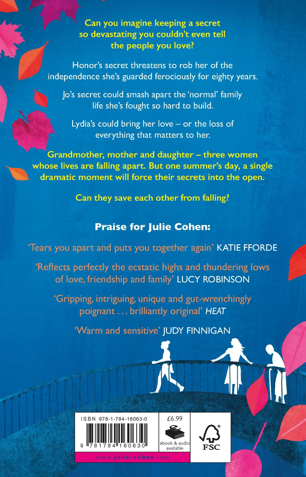 Rückseite: 9781784160630 | Falling | Julie Cohen | Taschenbuch | 400 S. | Englisch | 2016