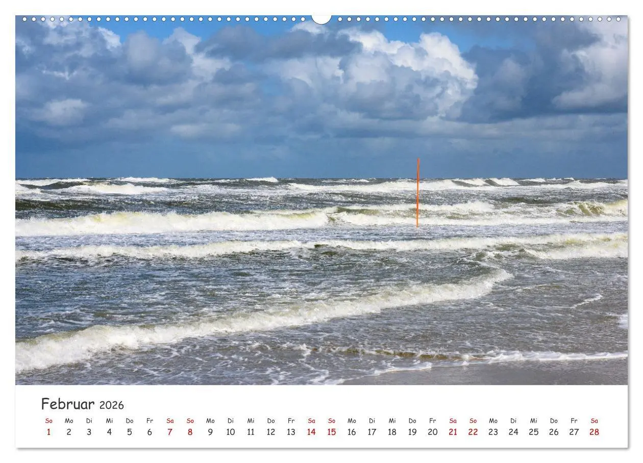Bild: 9783457400630 | Nordsee, Meer, Strand und Wind (Wandkalender 2026 DIN A2 quer),...