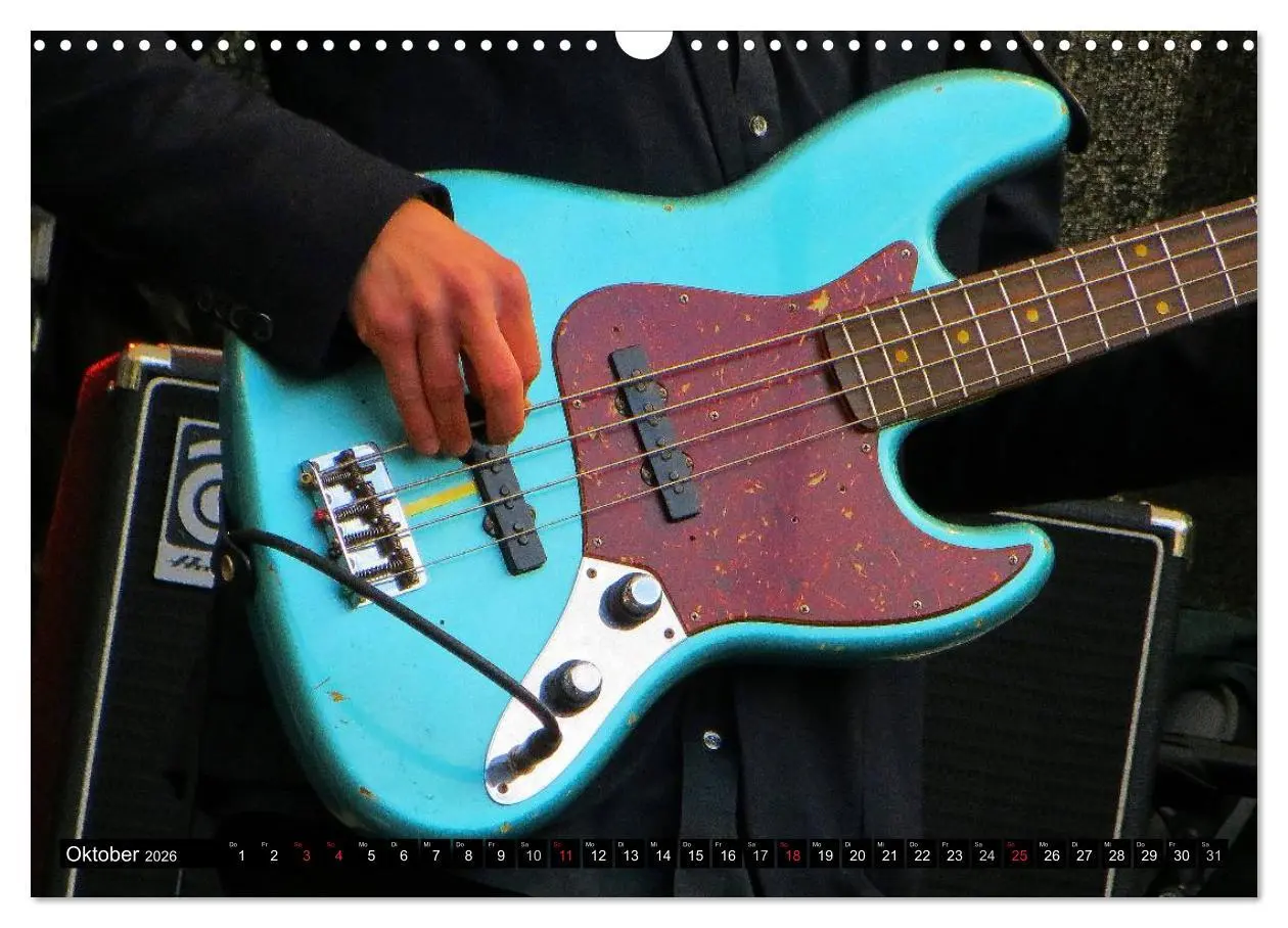 Bild: 9783457950630 | JAZZGITARREN in Szene gesetzt (Wandkalender 2026 DIN A3 quer),...