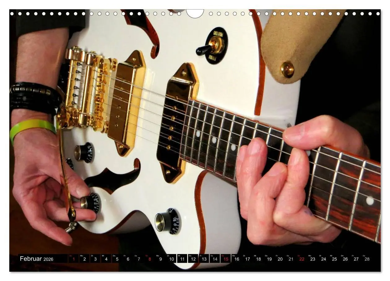 Bild: 9783457950630 | JAZZGITARREN in Szene gesetzt (Wandkalender 2026 DIN A3 quer),...