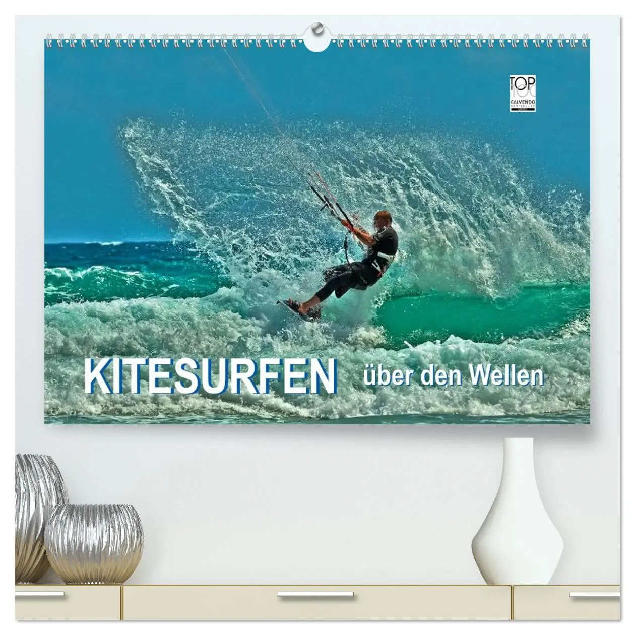 Cover: 9783516040630 | Kitesurfen - über den Wellen (hochwertiger Premium Wandkalender...