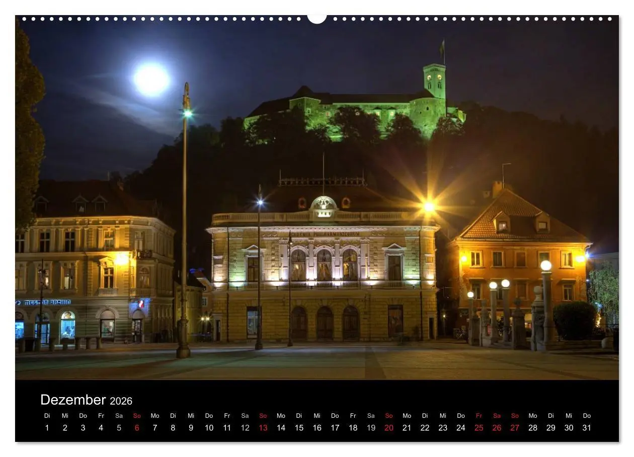 Bild: 9783516110630 | Europäische Städte bei Nacht (Wandkalender 2026 DIN A2 quer),...