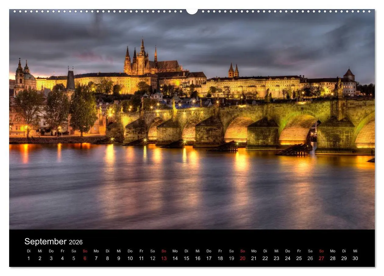 Bild: 9783516110630 | Europäische Städte bei Nacht (Wandkalender 2026 DIN A2 quer),...