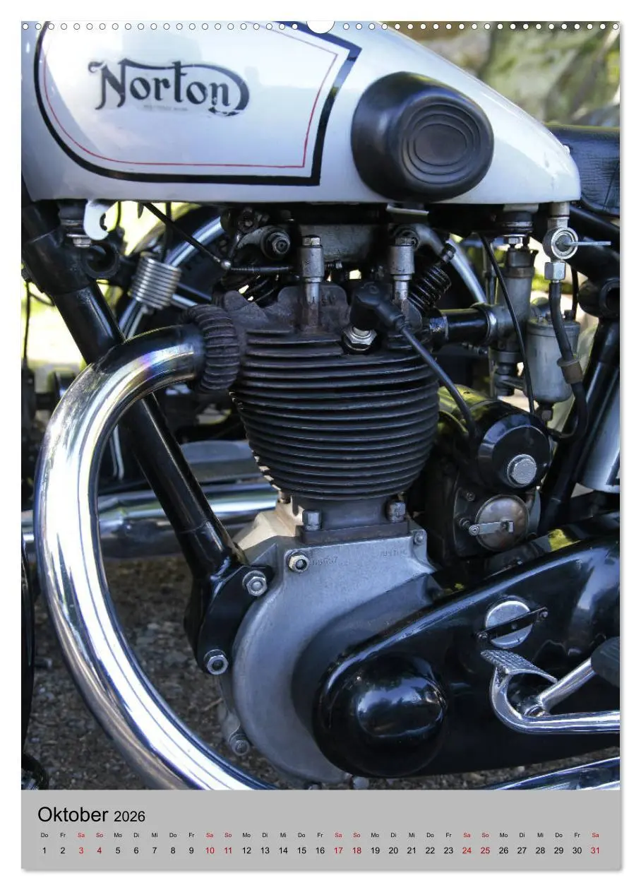 Bild: 9783516420630 | Motorrad Oldtimer - Motoransichten (Wandkalender 2026 DIN A2 hoch),...