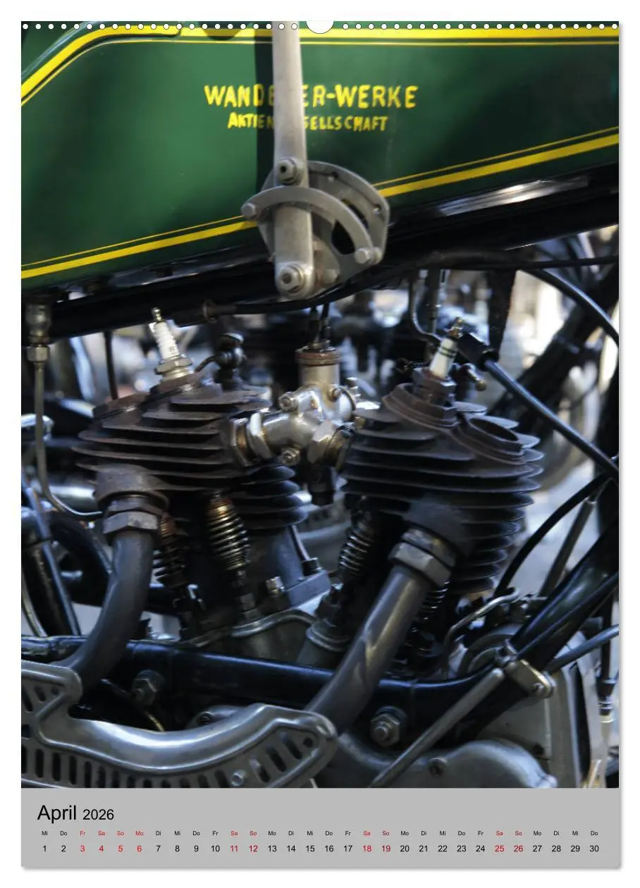 Bild: 9783516420630 | Motorrad Oldtimer - Motoransichten (Wandkalender 2026 DIN A2 hoch),...