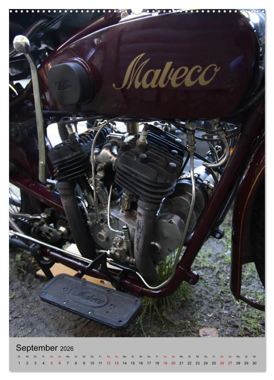 Bild: 9783516420630 | Motorrad Oldtimer - Motoransichten (Wandkalender 2026 DIN A2 hoch),...