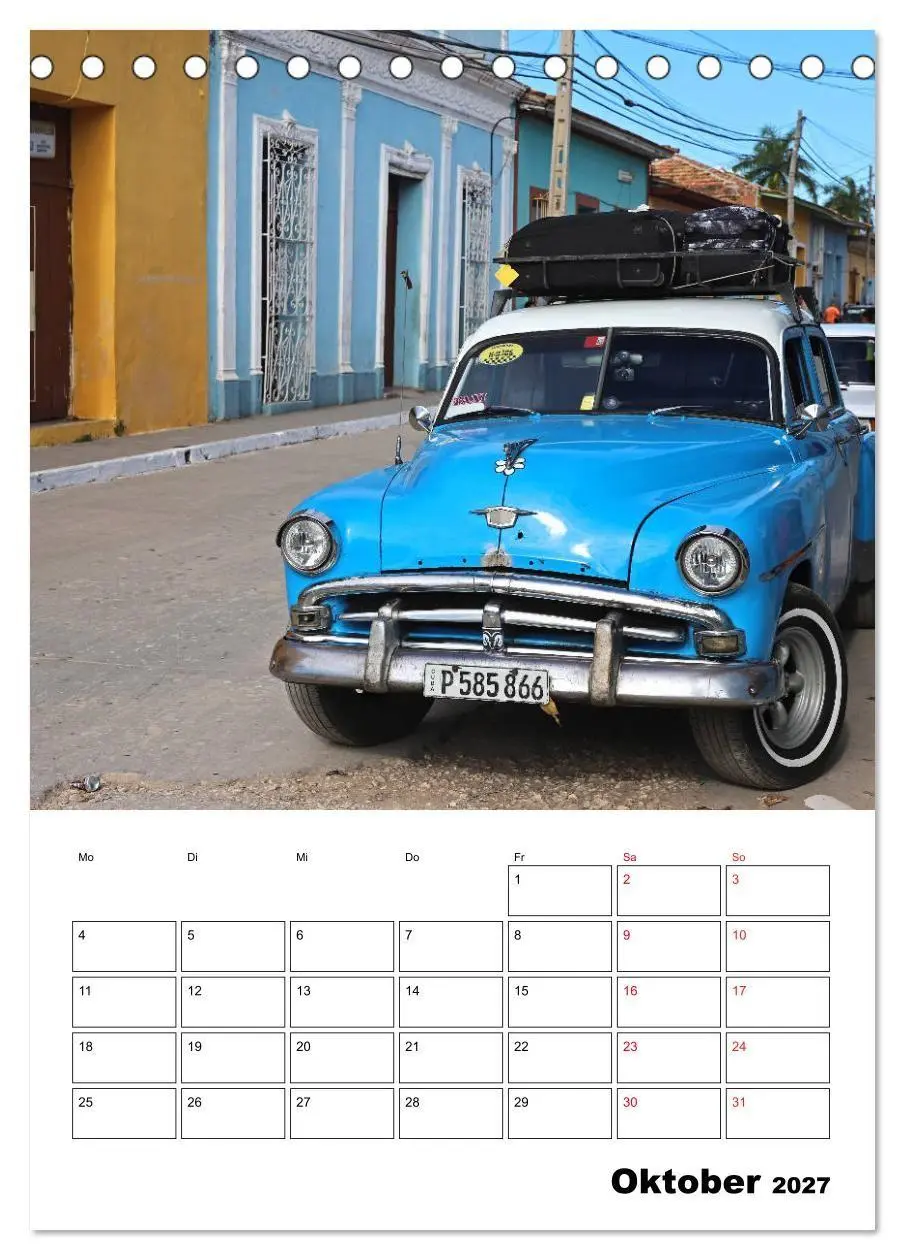 Bild: 9783569680630 | KARIBIK Oldtimer auf Kuba (Tischkalender 2027 DIN A5 hoch),...
