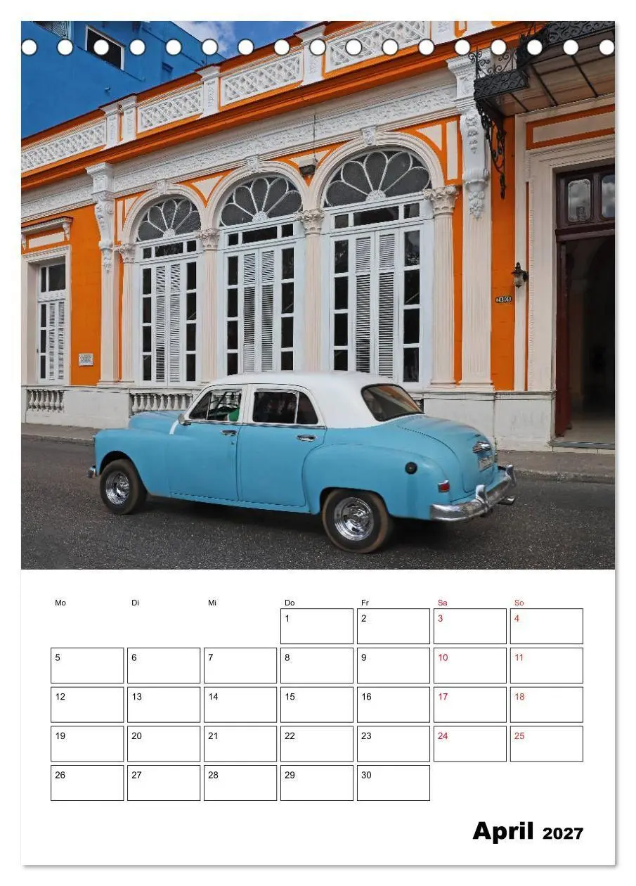 Bild: 9783569680630 | KARIBIK Oldtimer auf Kuba (Tischkalender 2027 DIN A5 hoch),...