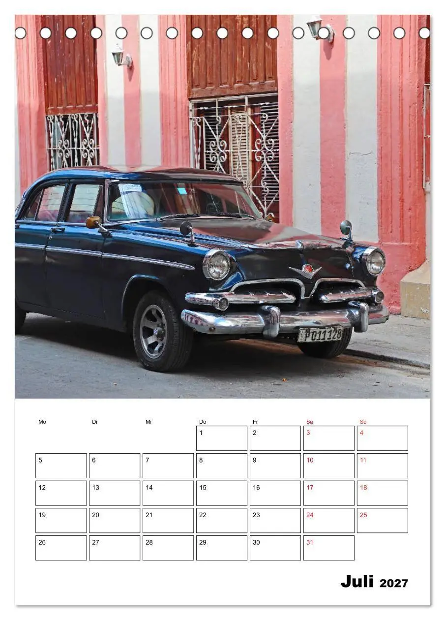 Bild: 9783569680630 | KARIBIK Oldtimer auf Kuba (Tischkalender 2027 DIN A5 hoch),...