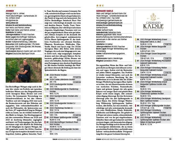Bild: 9783989510630 | Vinum Weinguide Deutschland 2026 | Matthias F/Scholl, Harald Mangold
