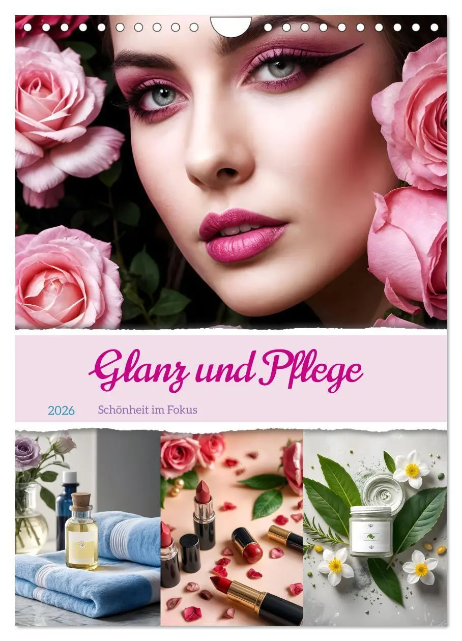 Cover: 9783457250730 | Glanz und Pflege - Schönheit im Fokus (Wandkalender 2026 DIN A4...