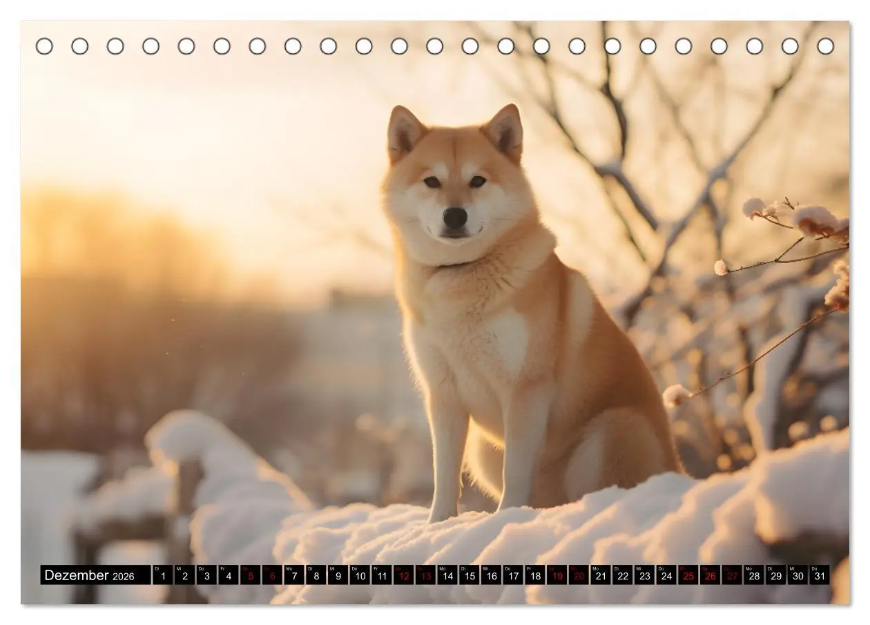 Bild: 9783457490730 | Shiba Inu - Stolz und Anmut (Tischkalender 2026 DIN A5 quer),...