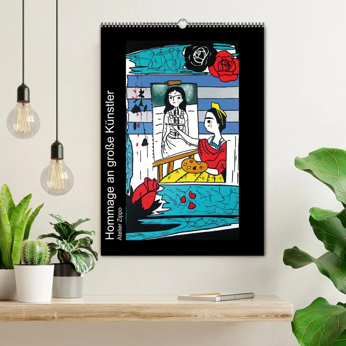 Bild: 9783516340730 | Hommage an große Künstler (Wandkalender 2026 DIN A2 hoch), CALVENDO...