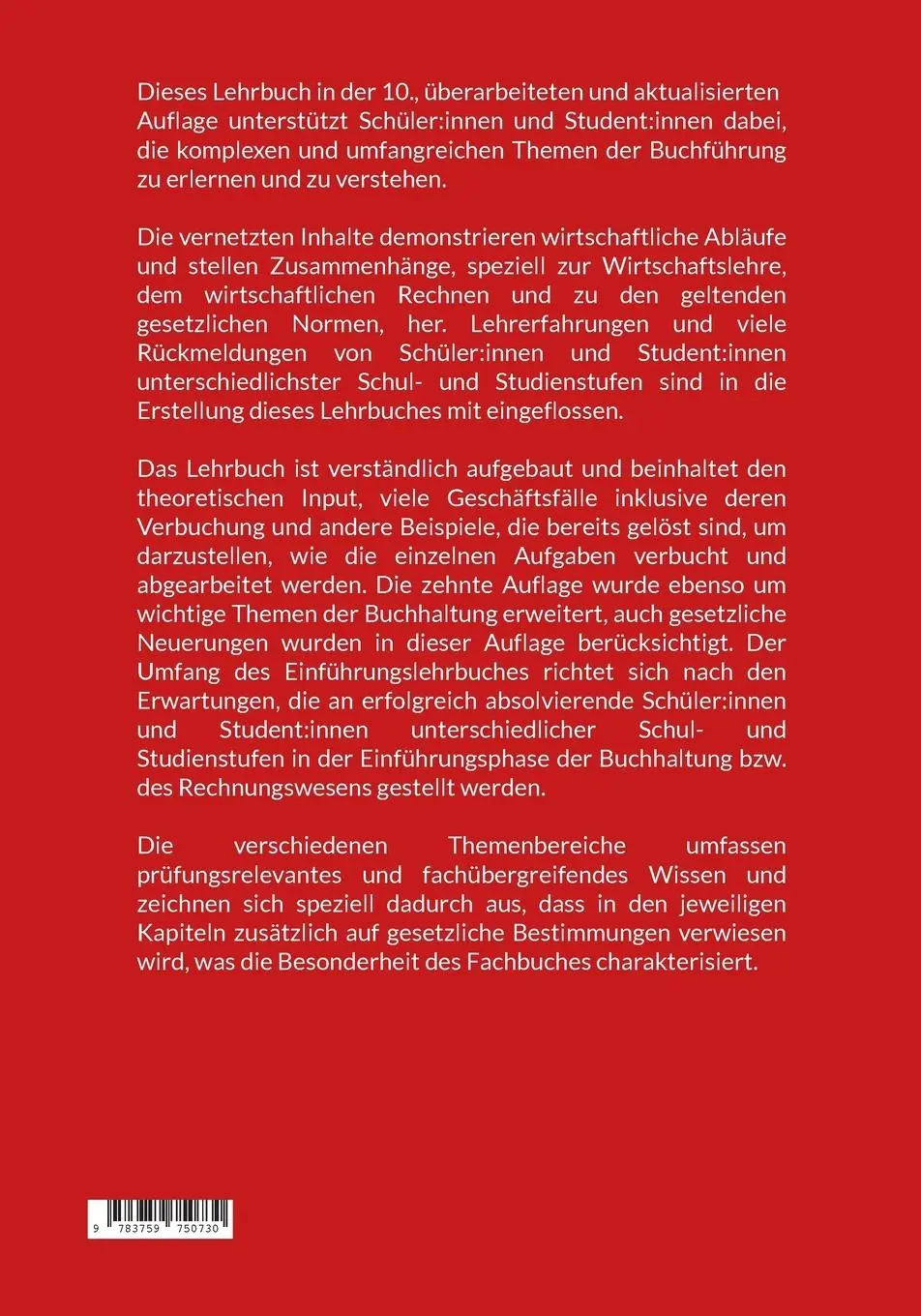 Rückseite: 9783759750730 | Grundlagen des Rechnungswesens: Einführung in die Buchhaltung | Buch