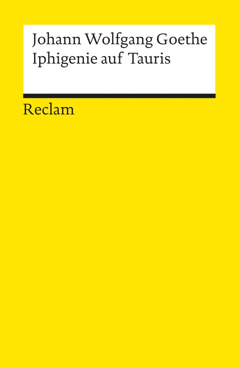 Cover: 9783150000830 | Iphigenie auf Tauris | Johann Wolfgang Goethe | Taschenbuch | 79 S.