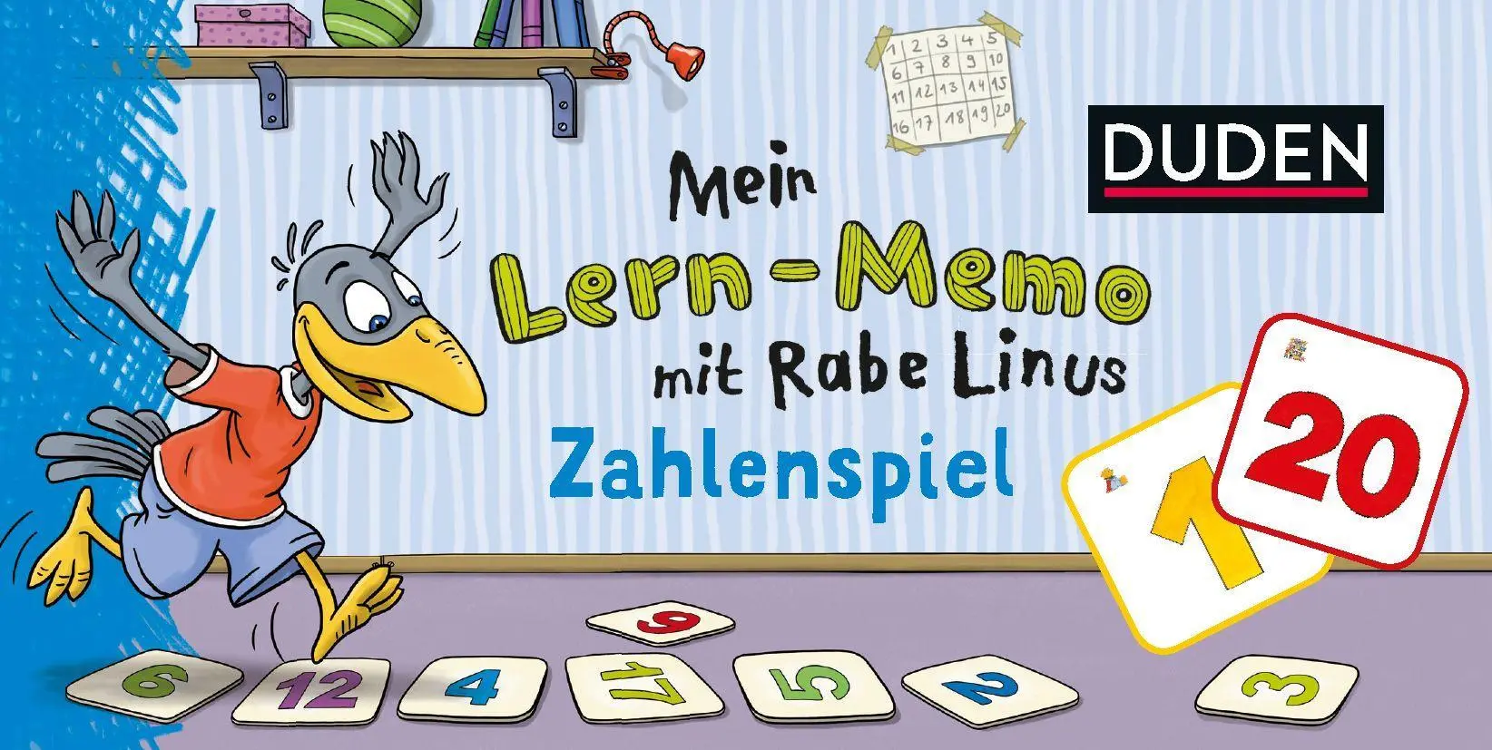 Cover: 9783411770830 | Mein Lern-Memo mit Rabe Linus - Zahlenspiel VE 3 | Verpackungseinheit