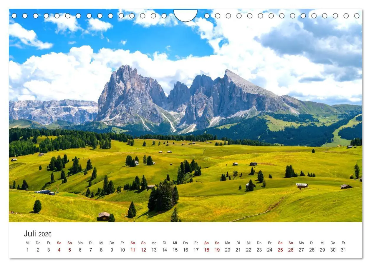 Bild: 9783457550830 | Seiser Alm - Im Herzen der Dolomiten. (Wandkalender 2026 DIN A4...