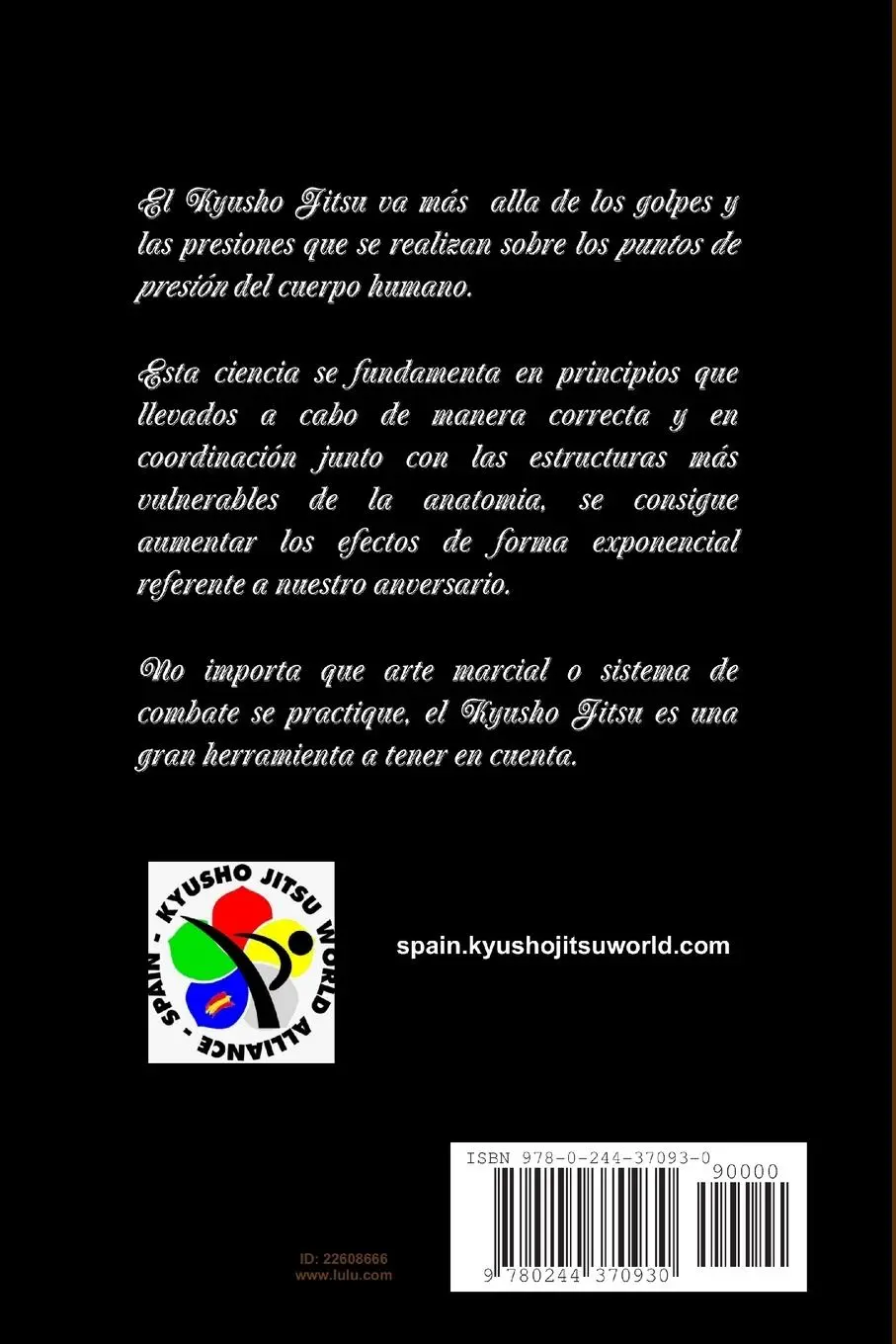 Rückseite: 9780244370930 | Kyusho Jitsu. Principios | Federico Asensio Cabrera | Taschenbuch