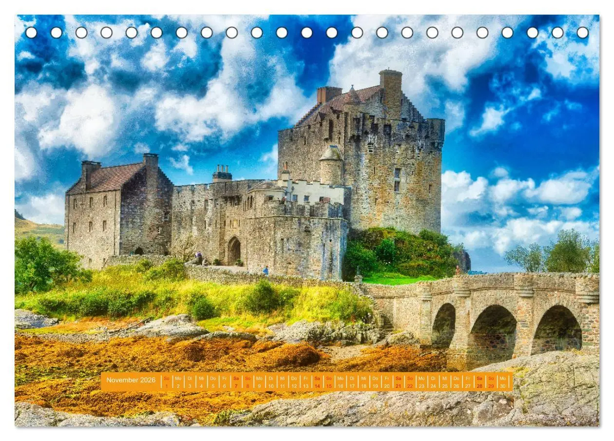 Bild: 9783457780930 | Schottlands Burgen und Schlösser (Tischkalender 2026 DIN A5 quer),...