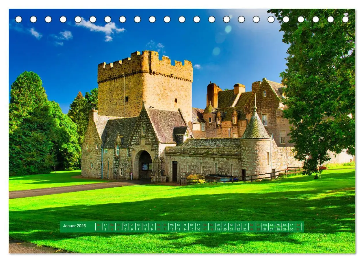Bild: 9783457780930 | Schottlands Burgen und Schlösser (Tischkalender 2026 DIN A5 quer),...