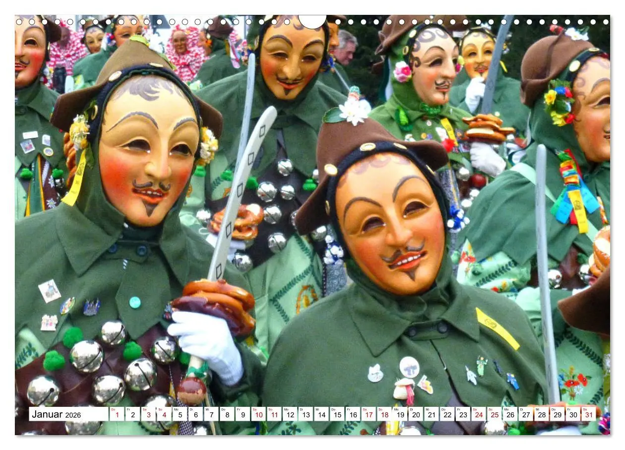 Bild: 9783457920930 | Fasnet in Oberschwaben und auf der Alb (Wandkalender 2026 DIN A3...