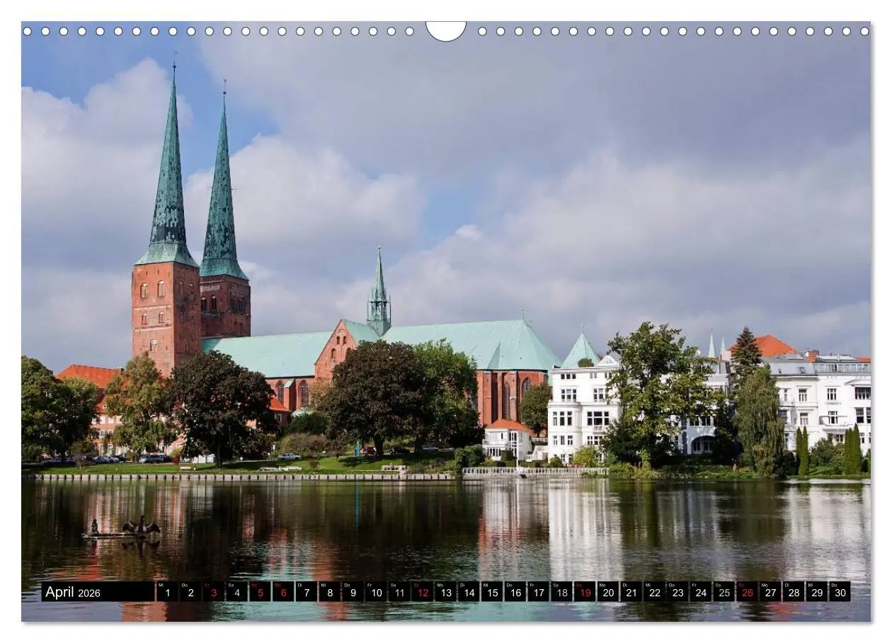 Bild: 9783516010930 | Ostseeperle Lübeck (Wandkalender 2026 DIN A3 quer), CALVENDO...
